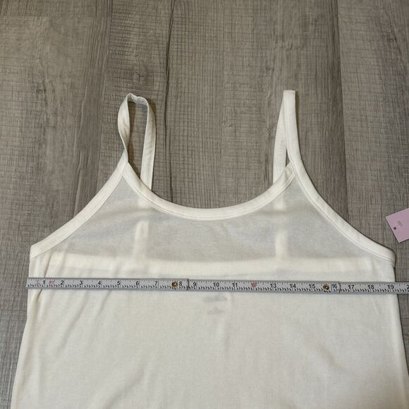 NWT Wild Fable Ribbed Tank Top White Sleeveless Basic Women’s Size 1X Plus - Picture 10 of 14